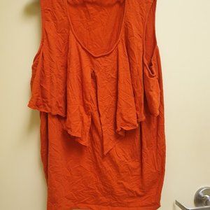 S3 - Denim 247 Size 3x 22 24 Orange Tank Top